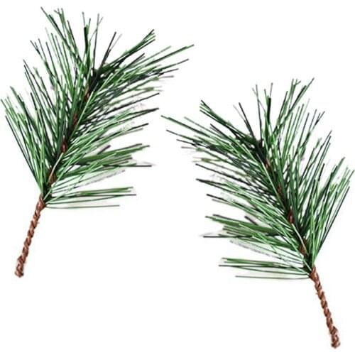 1PCS Pine Branch Decoration Fake Plant Artificial Flowers Branch For Christmas Tree Decoration For Home Accessories DIY Bouquet