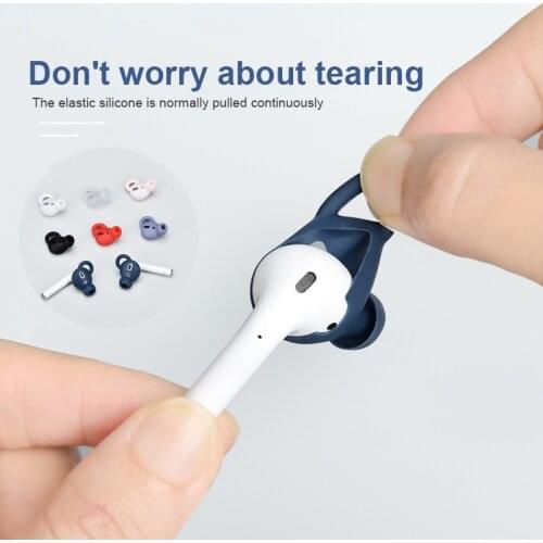 Ear pads for Airpods Wireless Bluetooth Iphone Earphones Silicone Covers Caps Earphone Case Eartips non-slip Stain resistant