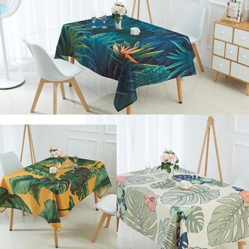 Tablecloth Rectangular Table Cover Waterproof For Kitchen Living Room Coffee Table Home Decor Accessories Aesthetic 1*1.4m/pc