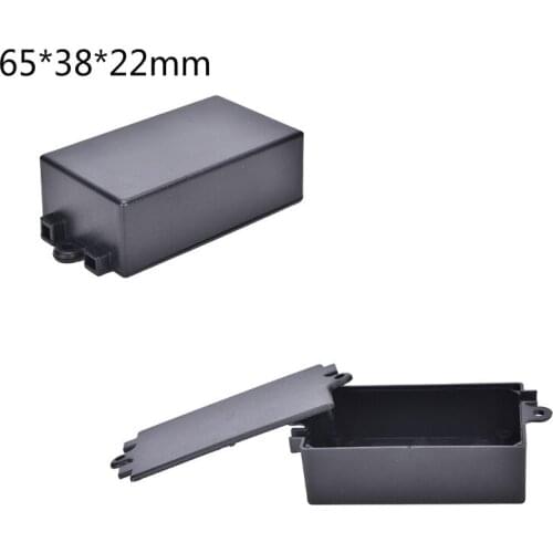 1pcs Plastic Power Box Waterproof Instrument Cases DIY Housing With Lugs Junction Box Electric Supplies Black