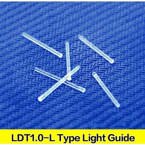 10p transparent light guide rods 1mm diameter round head card patch patch light guide F2led indicator LED light guide lamp beads
