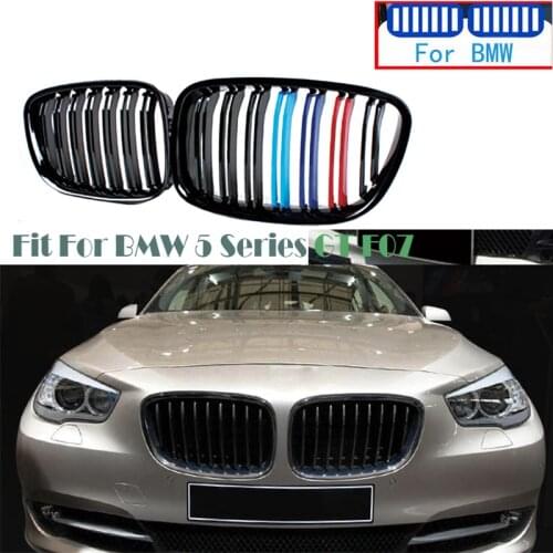 2PCS M Performance Car Front Bumper Racing Kidney Grilles Replacement For BMW 5GT 5 Series F07 GT 2010-2017 E39 Cover