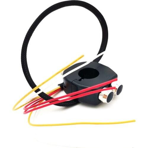 2 Pcs x 25mm Black CNC Aluminium Alloy Momentary Switch Reset Buttons For Motorcycle ATV