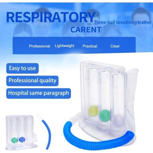 3-Ball Instrument Breath Training Student Vital Capacity Training Body Measuring Lung Function Exercise Rehabilitation Device
