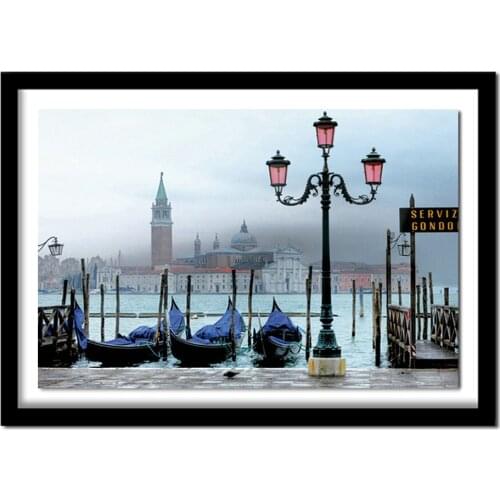 3D Diamond Painting Cross Stitch Pattern 5D Diamond Embroidery Venice Sunset diamond Resin Home Decor RS714