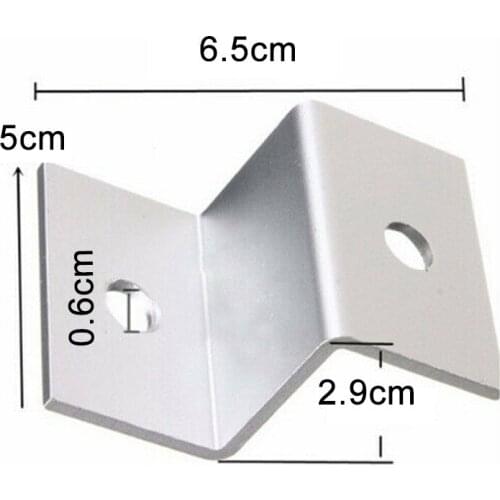 4pcs/Set Solar Z Brackets Home Aluminum Alloy Panel Mounted Caravan Roof Walls