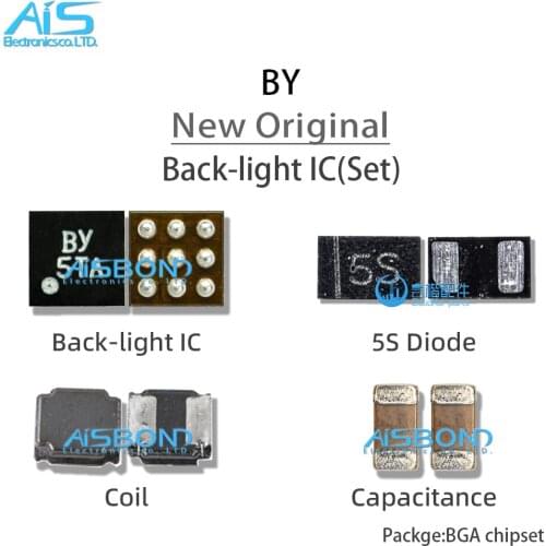 5Pcs/Lot By 9Pin backlight IC For Redmi 9A light control ic BY by boost coil 5S diode 50v capacitance