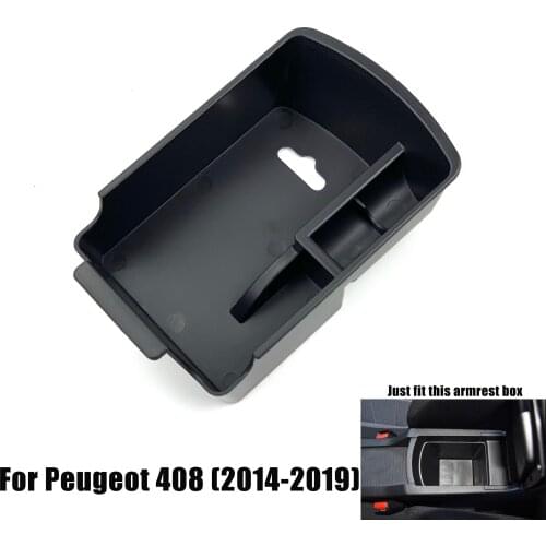 Car Styling Accessories Dedicated Central Armrest box Storage Tray Glove Box Pallet Case For Peugeot 308 408 2008 3008 4008 5008