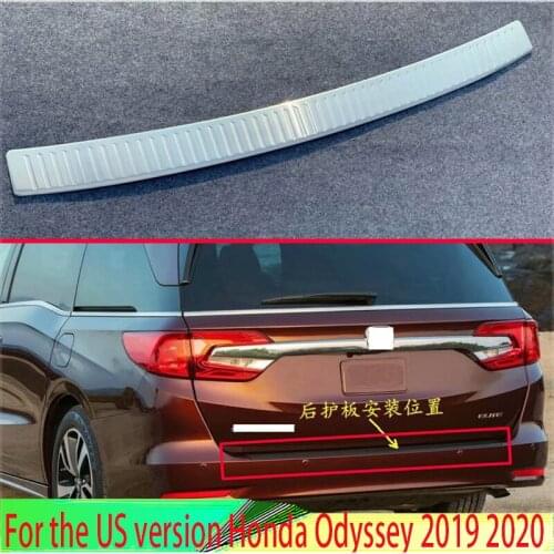 For the US version Honda Odyssey 2019 2020 Stainless steel rear bumper protection window sill outside trunks decorative plate
