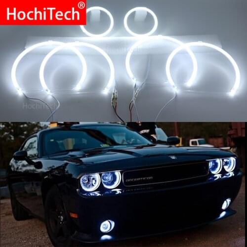 For Dodge Challenger 2008 - 2014 Super Bright white color 3528 SMD led Angel Eyes kit daytime running light DRL