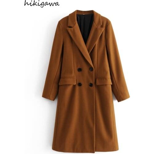 Женские элегантные пальто HIKIGAWA China At AliExpress