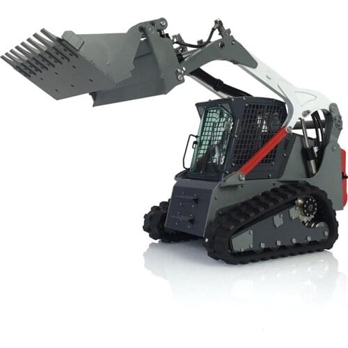 LESU 1/14 Aoue LT5 Hydraulic Metal Tracked Skid-Steer RC Loader Model Painted With Lights Sound THZH1188