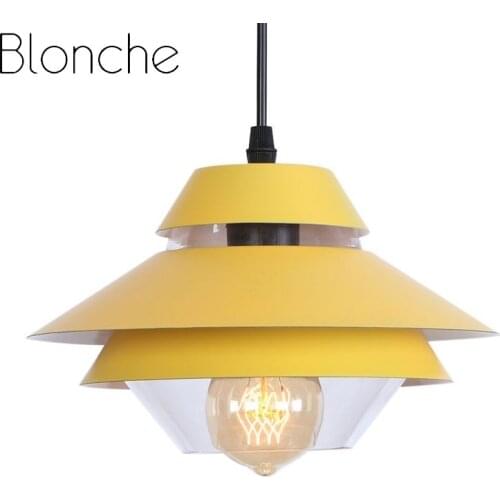 Loft Simple Iron Pendant Lights Industrial Led Hanging Lamp for Dining Room Coffee Restaurant Vintage Decor Lighting Fixtures