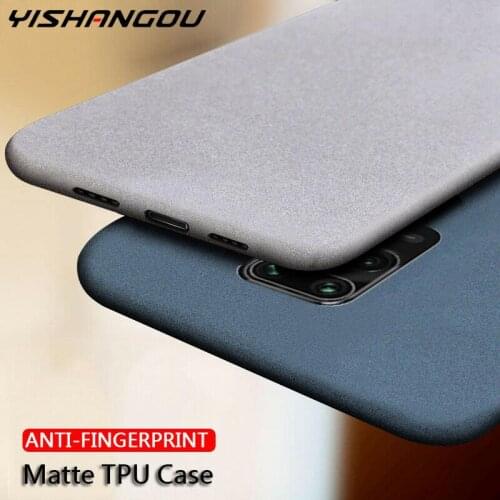 For Xiaomi Redmi Note 9 9s 8T 8 Pro Case Slim Sandstone Matte Soft Silicone Phone Back Cover Cases For Xiaomi Mi Note 10 A3 Lite