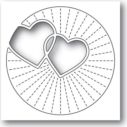 Twinkling Hearts Metal Cutting Dies cut die mold film decoration Scrapbook paper craft knife mould blade punch stencils dies