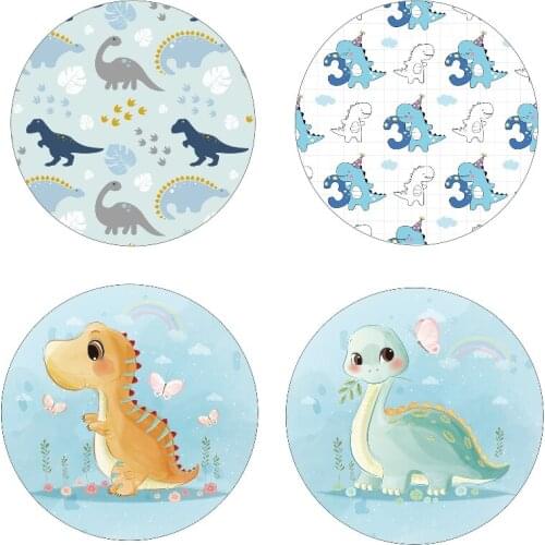 Cartoon dinosaur area rug for living room bedroom decor round area rug circle rug living room table blue rugs rugs for bedroom