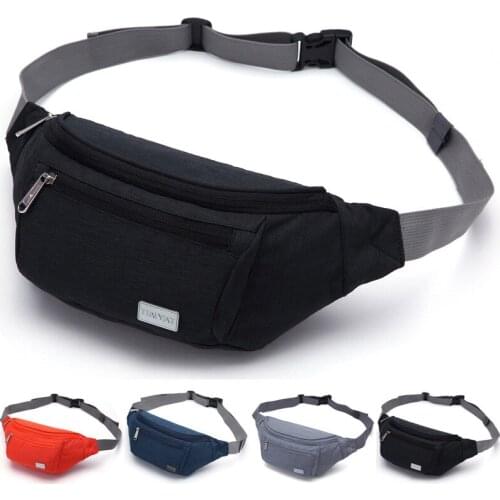 New waist bag Unisex fashion chest bags Mens sports pockets multifunctional outdoor nylon sports messenger bags mens bags