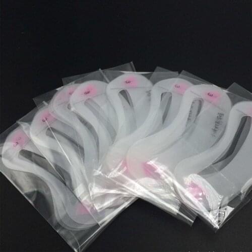 New 30pcs Eyebrow shaping eyebrow card artifact word mink false eyelash tools eyebrow aids beauty makeup thrush card