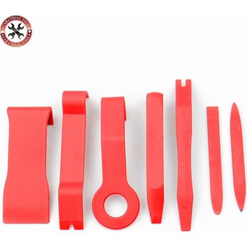 New Arrival 7pcs/set Car Door Clip Panel Trim Dash Removal Pry Tool Disassembly Seesaw Car Interior Plastic Seesaw Panel Repair