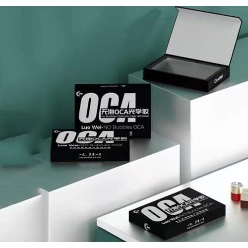 Laster Luo Wei 50pcs/lot IP4.7 5.5 7 Inch 250 UM No Bubble Optical Clear Adhesive Glue OCA Film For IPhone Crakced Glass Repair