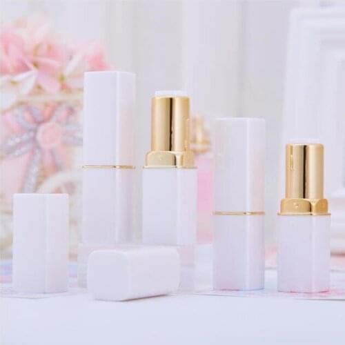 Wholesale 12.1MM Empty Lipstick Bottles Containers Pearl White Lip Stick Bottle Lipgloss Lipbalm Tubes Cosmetics Packaging