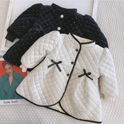 Autumn winter Girls Kids cotton-padded coat comfortable cute baby Clothes Children Clothing