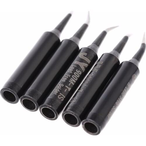 New 5 Pcs 900M-T-1C Copper Replacement Bevel Style Soldering Iron Solder Tip Lead-free For Hakko 936 6 Pattern
