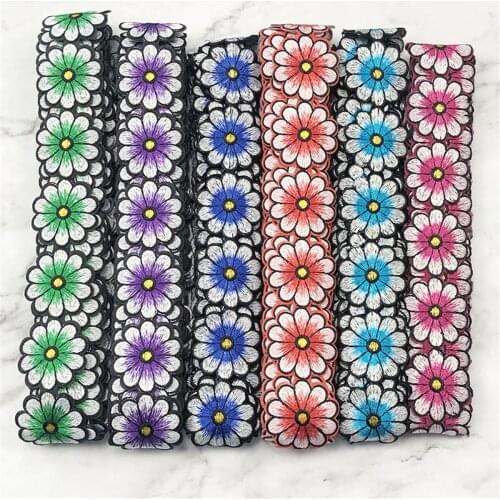 Sun Flower Lace Trim Sewing Accessories Fabric For Tutus Bridal Dresses