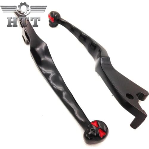 Aftermarket free shipping motorcycle parts Brake Clutch Skull Hand Levers Fit for Suzuki Boulevard S50 S83 C90 Black
