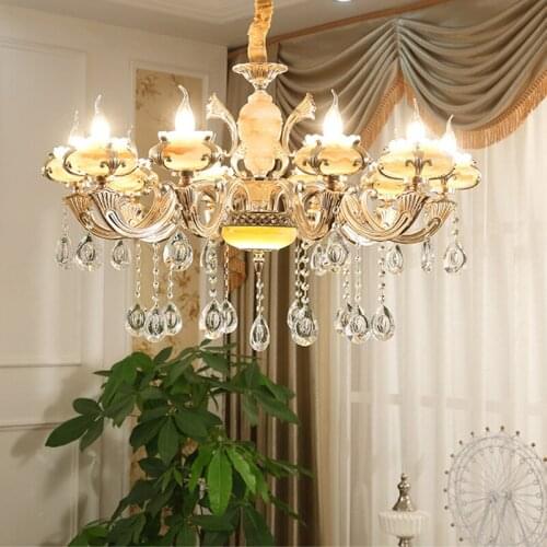 Modern Ceiling Chandeliers Crystal lamp Dining Room Gold Chandelier Light living room villa hotel lobby large chandelier lights