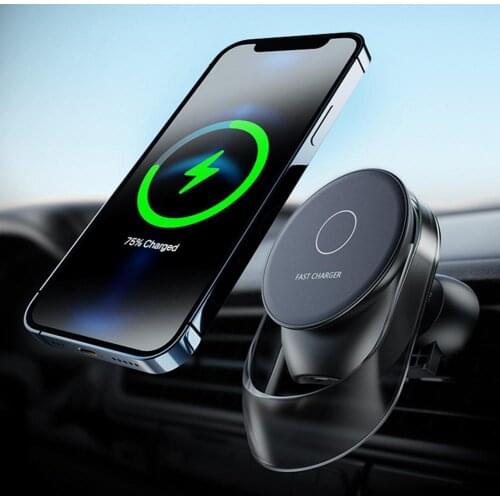 15W Magnetic Wireless Car Charger Mount For One Plus 9 Pro OPPO Find X3 Pro Samsung Glaxay iPhone Huawei Xiaomi Honor Charger