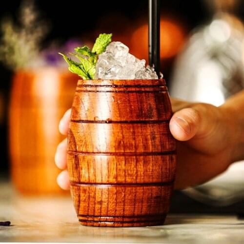 200ml Primitive Drinking Cup Coffee Beer Drinkware Tea Cup Travel Teaware Cup water bottle Home Handmade Wooden Cup Gifts