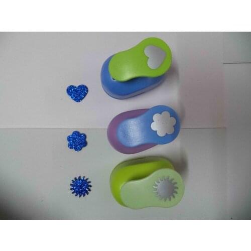 3pcs(2.5cm) sun,flower,heart shape craft punch set Punch Scrapbooking school Paper Puncher eva hole punch free shipping
