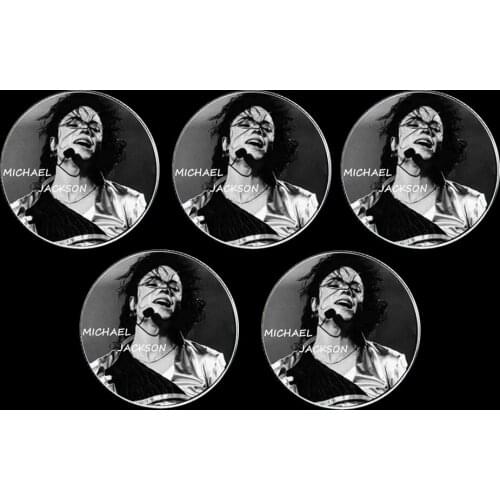 5pcs Selling Silver Commemorative Coin Michael Jackson Collection Arts Gifts Souvenir Home Decoration Accessories US