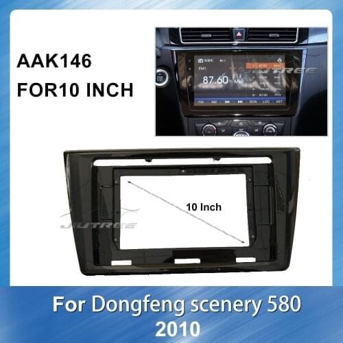 Car radio Center Stereo Audio Radio Plate Panel Frame Fascia Replacement For Dongfeng scenery 580 2016 Installation Frame Kit