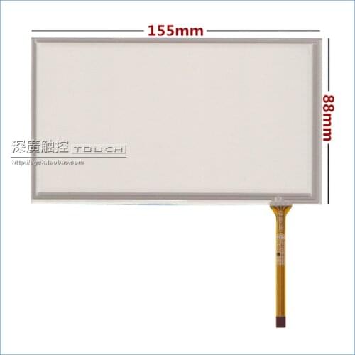 Free shipping 6.2 inch touch screen HSD062IDW1 touch screen DVD car audio navigation screen handwriting 155*88