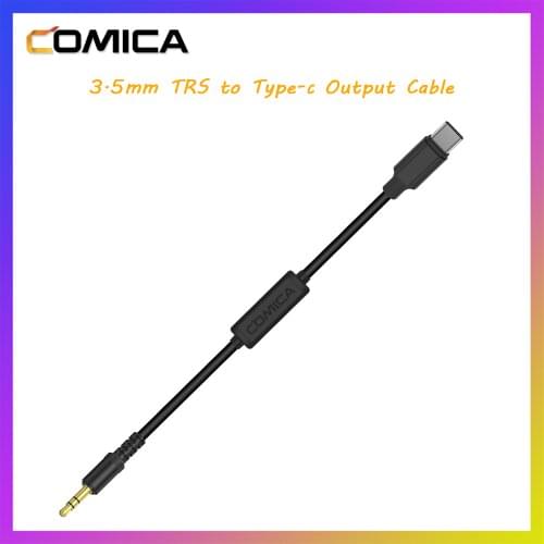 COMICA CVM-D-SPX(UC) Lock Plate 3.5mm TRS to USB-C Interface of Smartphone Audio Output Cable