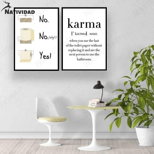Bathroom Decoration Pictures Nordic Text Reminder Print Poster Simple Canvas Painting Toilet Wall Art Living Room Home Decor
