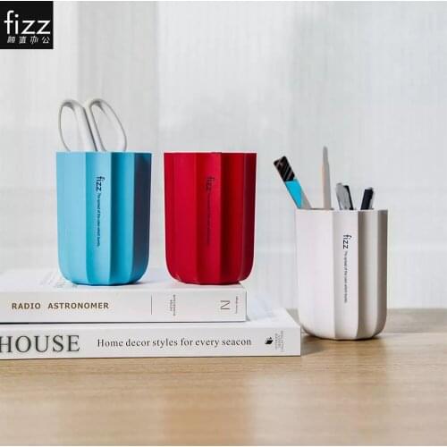 Fizz Simple Fashion Prismatic Pen Container ABS Multifunction Creative Pen Holder Potted Makeup Brush Holder For Stationery Pens