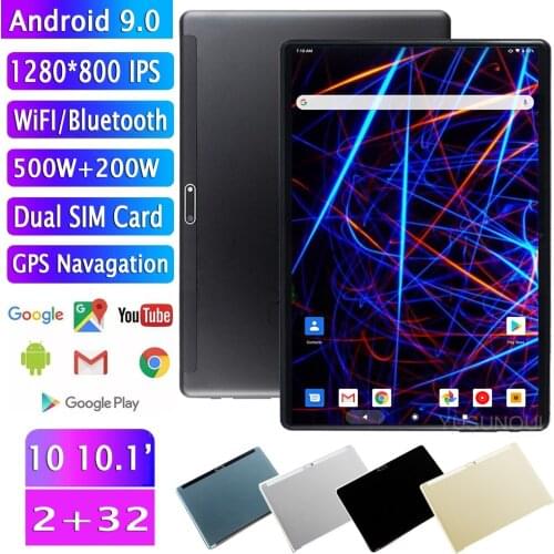 Google Play Gift Card 10 inch Tablet Pc Android 9.0 4 Cores Google Market 3G Phone Call Dual SIM Card CE Brand WiFi 10.1 Tablets