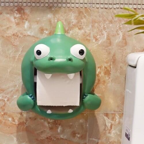 Creative Toilet Tissue Box Cartoon Animal Shelf Cute Household Wall Hanging Type