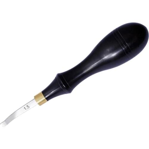 LMDZ Leather Craft Edge Creaser Stainless Steel Blade Shallow Groove Press Line Polished Finish Press Sideline Edge Tool 1.5MM