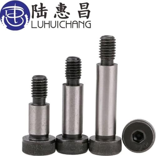 LuChang 5 Pieces M10 12.9 Alloy Steel Hexagon Socket Head Shoulder Screw Plug Screw Shaft Shoulder Limit Bolt