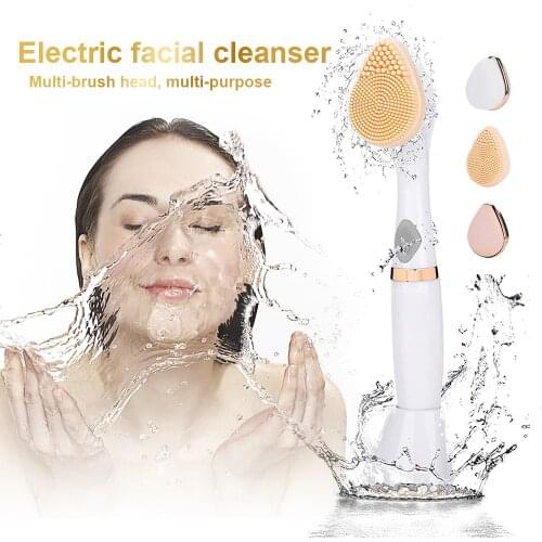Face Cleaner Multi-Purpose Facial Scrubber Electric Deep Cleansing Instrument Powered Facial Cleansing Devices Beauty Tool