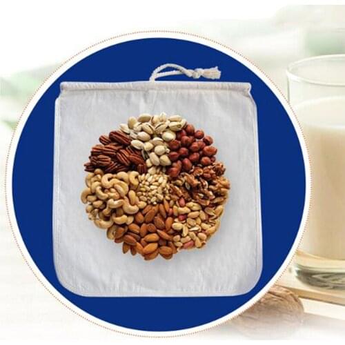 Nut Milk Bag Commercial Grade Reusable Almond Milk Bag Strainer Fine Mesh Nylon Cheesecloth