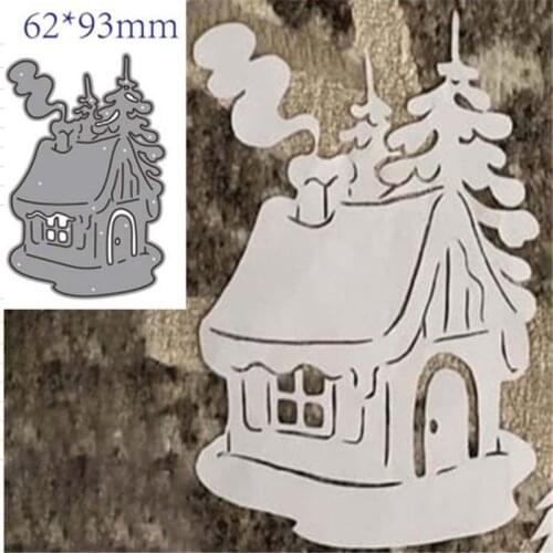 Building House Metal Cutting Dies For Scrapbooking Handmade Mold Cut Stencil New 2021 DIY Card Make Mould Model Craft Decoration