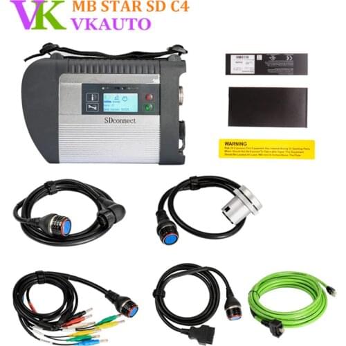 MB SDConnect 4 Wifi Version Star C4 Diagnosis Multiplexer For Cars and Trucks Full New Relay Chip Free Shipping