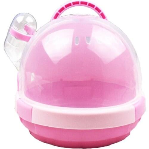 UFO Hamster House Accessories Take Out Portable Cage Small Pet Go Out Portable Hamster Cages Hedgehog Guinea Pig Nest Supplies