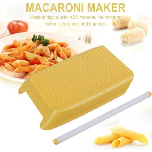 Plastic Pasta Macaroni Board Spaghetti Gnocchi Maker Rolling Pin Baby Food Supplement Molds Manual Kitchen Tool