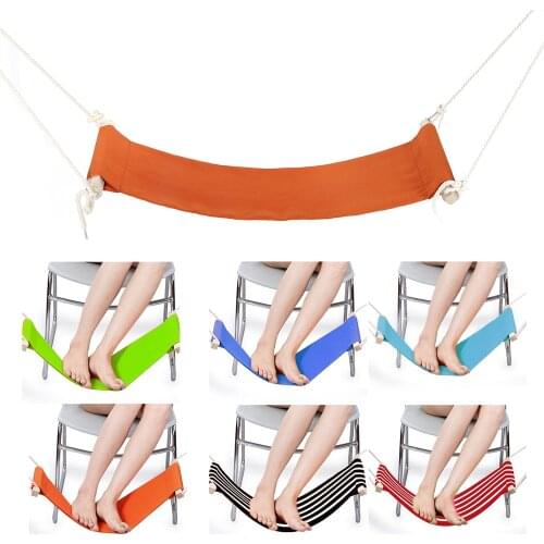 Adjustable Desk Feet Hammock Feet Rest Pedal Foot Chair Care Tool Desk Feet Hammock for Office Home Outdoor
